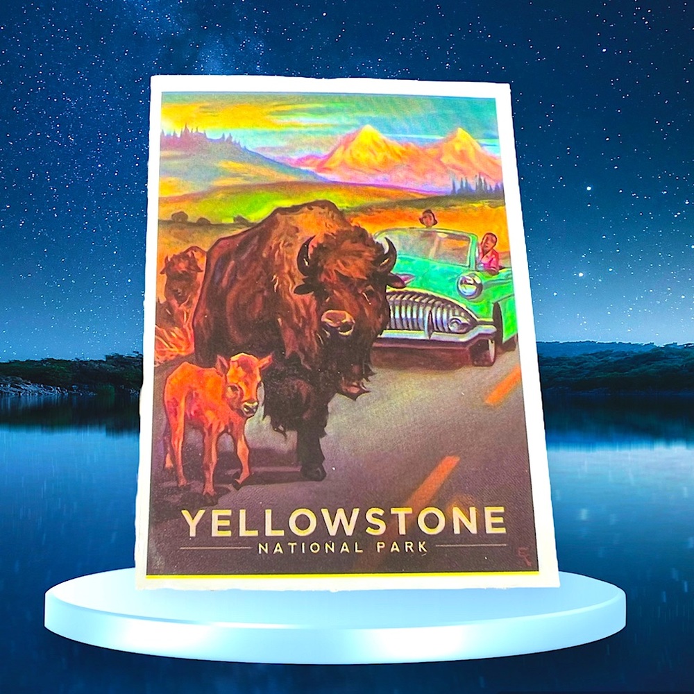 Yellowstone Outdoor Adventure Journey Wander Traveler Explore Sticker